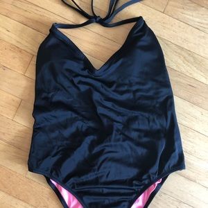 VS PINK Black One Piece Bathing Suit